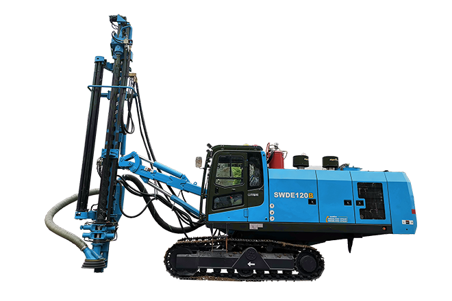 Integrated DTH drilling rig